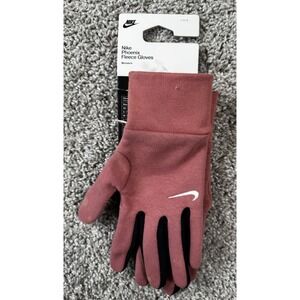 NEW Nike Phoenix Fleece Gloves Pink Touch Screen Compatible Womens Large